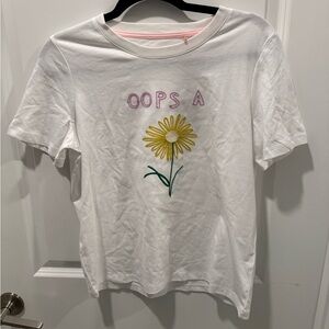 Boden Cream and Pink Tee